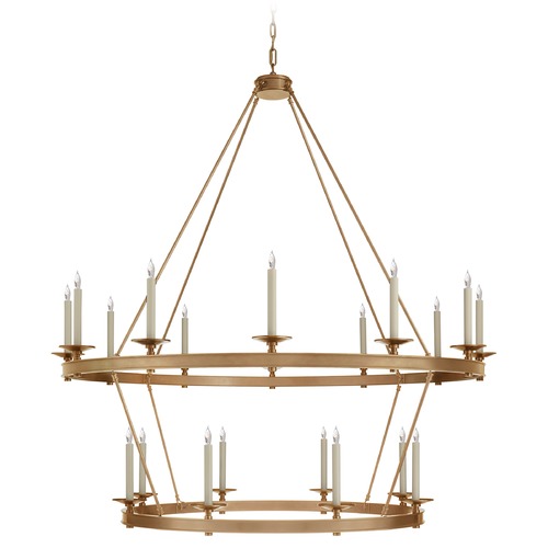 Chapman & Myers Launceton XL Chandelier in Brass by Visual Comfort Signature
