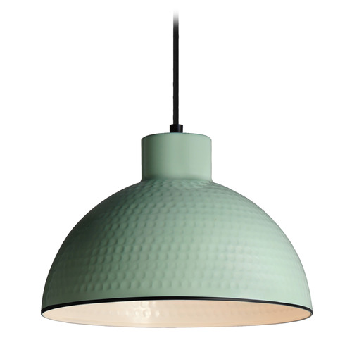 Rockport Sage Green & Glossy White Pendant by Maxim Lighting