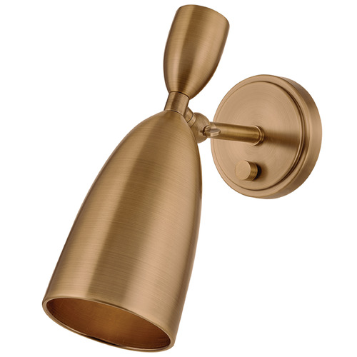 Troy Lighting Spade Patina Brass LED Switched Sconce