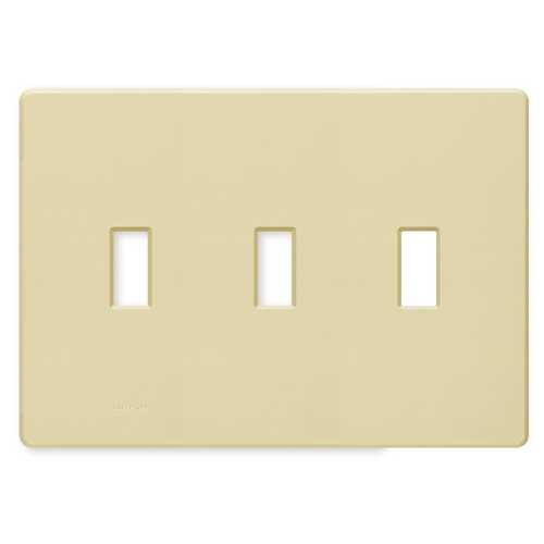 Traditional 3-Gang Wall Plate in Ivory