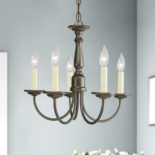 17.50-Inch Chandelier in Antique Bronze by Progress Lighting