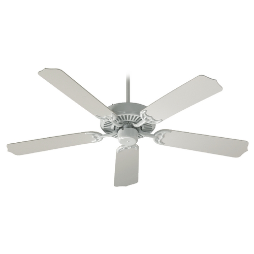 Quorum Lighting Capri I White Ceiling Fan Without Light by Quorum Lighting 77525-6