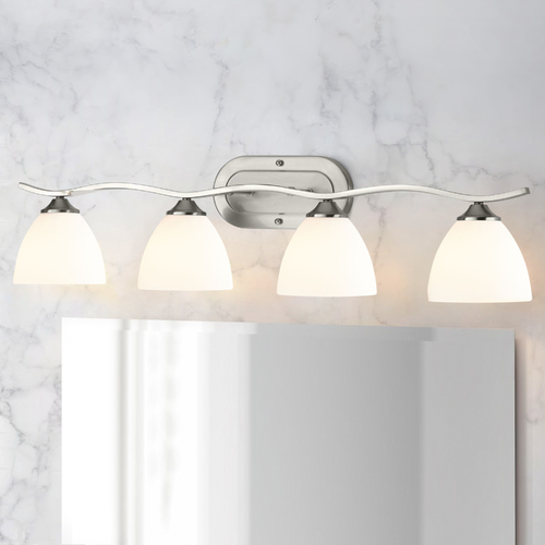 Laird Brushed Nickel 4-Light Bathroom Light by Progress Lighting