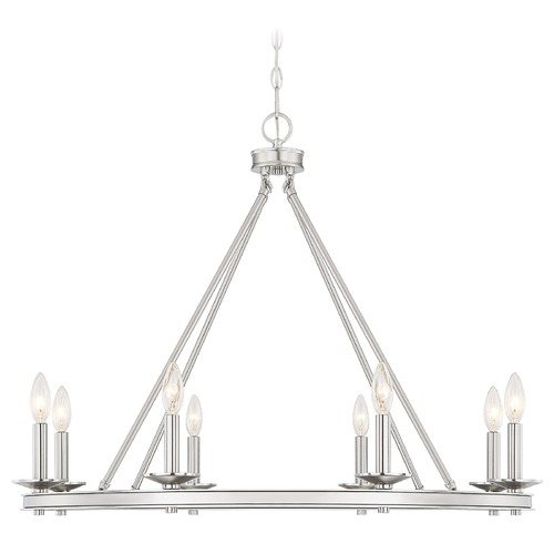 Middleton Satin Nickel Chandelier by Savoy House