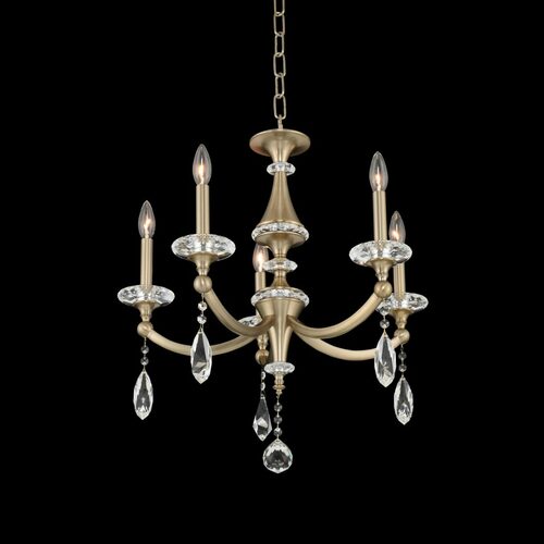 Floridia 5-Light Chandelier in Matte Brushed Champagne Gold by Allegri