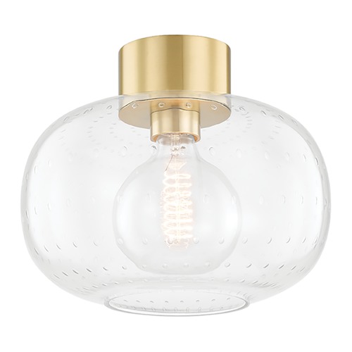 Mitzi by Hudson Valley Harlow Aged Brass Flush Mount by Mitzi by Hudson Valley H403501-AGB