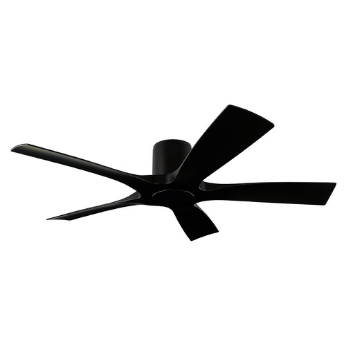 Modern Forms Aviator 5 Matte Black Ceiling Fan Without Light