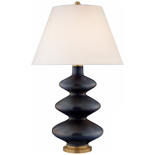 Visual Comfort Signature Collection Christopher Spitzmiller Smith Lamp in Mixed Blue Brown by VC Signature CS3631MBBL