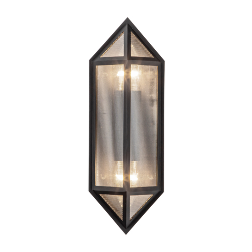Cairo 15-Inch Outdoor Wall Light in Black by Alora Lighting