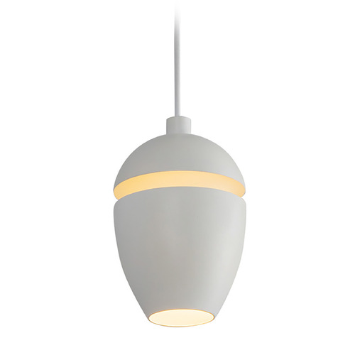 Kuzco Lighting Eloa White LED Mini-Pendant Light with Bowl / Dome Shade
