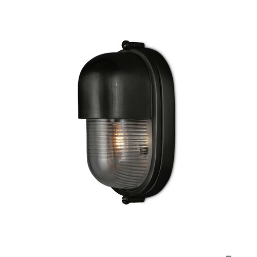 Maritime Outdoor Wall Light in Black by Currey & Company