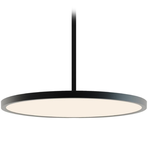 Afx Lighting Edge Round Large Black LED Pendant Light