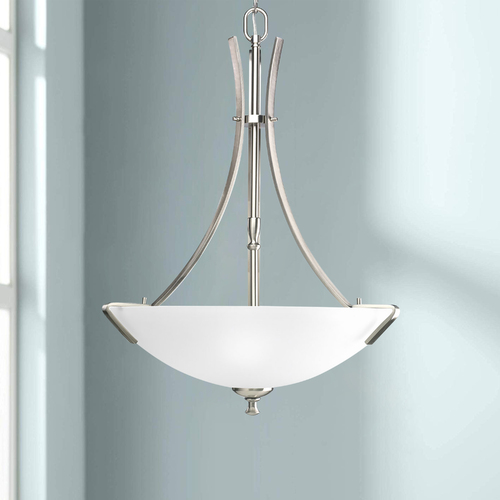 Progress Lighting Wisten Pendant in Brushed Nickel by Progress Lighting P3757-09