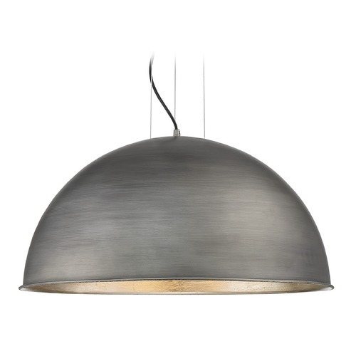 Sommerton 24-Inch Pendant in Rubbed Zinc & Silver Leaf by Savoy House