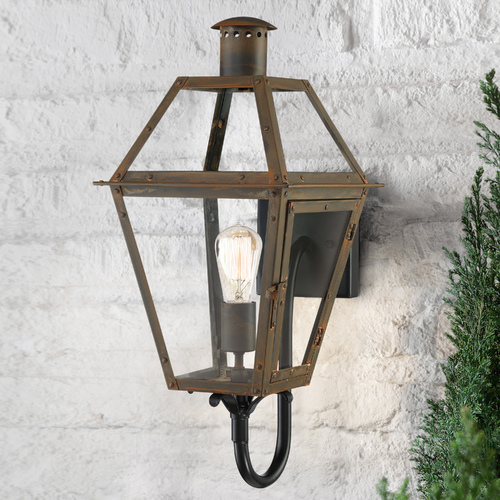 Rue De Royal Industrial Bronze Outdoor Wall Light by Quoizel Lighting