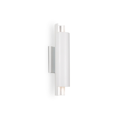 Dela 16-Inch LED Wall Sconce in White & Silver by Kuzco Lighting