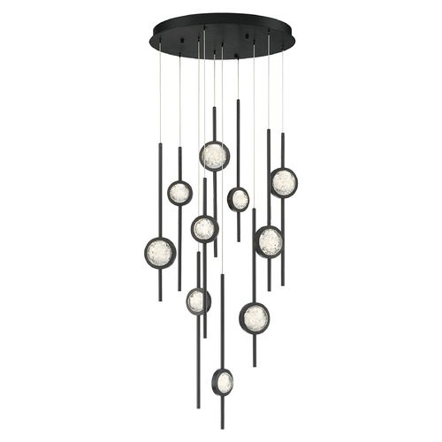 Barletta 24-Inch LED Chandelier in Black by Eurofase Lighting