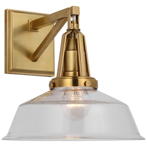 Visual Comfort Signature Collection Chapman & Myers Layton 10-Inch Sconce in Brass by Visual Comfort Signature CHD2455ABCG