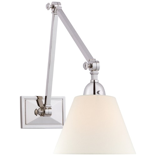 Visual Comfort Signature Collection Alexa Hampton Jane Library Wall Light in Nickel by Visual Comfort Signature AH2330PNL