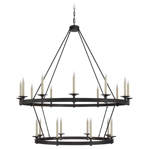 Visual Comfort Signature Collection Chapman & Myers Launceton XL Chandelier in Bronze by Visual Comfort Signature CHC1608BZ