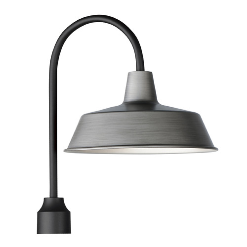 Maxim Lighting Pier M Weathered Zinc & Black Post Light by Maxim Lighting 35010WZBK