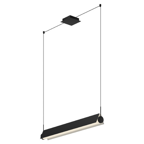 Kuzco Lighting Kuzco Lighting Phoenix Black & White LED Island Light with Cylindrical Shade LP73536-BK/WH-UNV