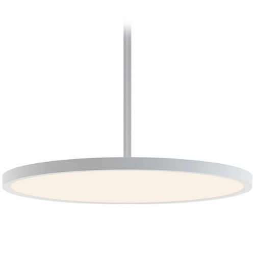 Afx Lighting Edge Round Large White LED Pendant Light