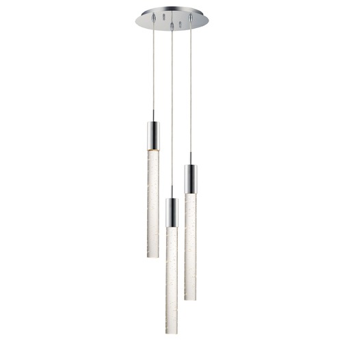 Big Fizz 3-Light LED Pendant in Polished Chrome by ET2 Lighting