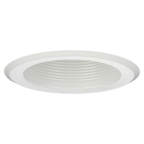 Progress Lighting 5-Inch Recessed Trim Satin White Recessed Trim with Baffle by Progress Lighting P8475-28