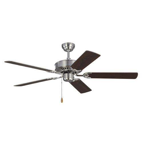 Visual Comfort Fan Collection Visual Comfort Fan Collection Haven Dc 52 Brushed Steel Ceiling Fan Without Light 5HVDC52BS