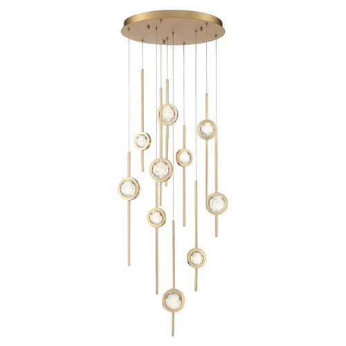 Barletta 24-Inch LED Chandelier in Brass by Eurofase Lighting