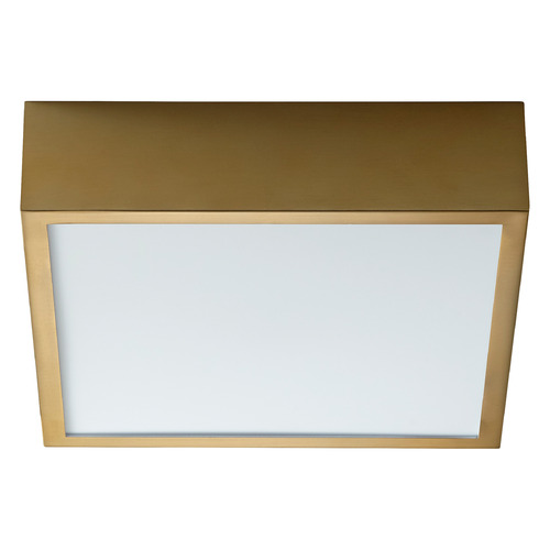 Pyxis 10-Inch LED Ceiling Mount in Aged Brass by Oxygen Lighting