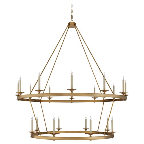 Chapman & Myers Launceton XXL Chandelier in Brass by Visual Comfort Signature