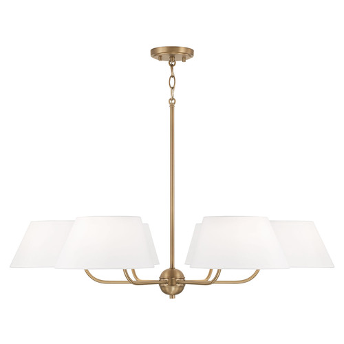 Welsley 36-Inch Chandelier in Aged Brass by Capital Lighting