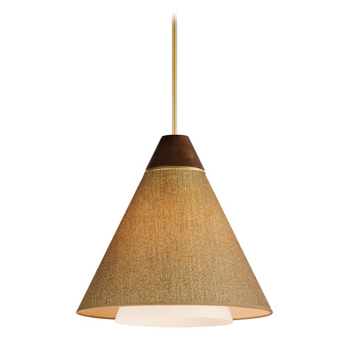 Maxim Lighting Sumatra Natural Aged Brass Pendant by Maxim Lighting 14483GCNAB