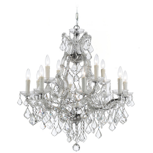 Crystorama Lighting Maria Theresa Polished Chrome Crystal Chandelier