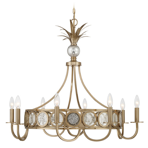 Savoy House Lighting Hearst Noble Brass Chandelier