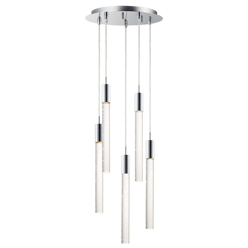 ET2 Lighting Big Fizz 5-Light LED Pendant in Polished Chrome by ET2 Lighting E22875-91PC