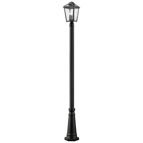 Z-Lite Bayland Black Post Light by Z-Lite 539PHMR-519P-BK