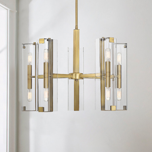 Winfield Warm Brass Chandelier by Savoy House