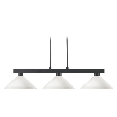 Cobalt Matte Black Billiard Light by Z-Lite