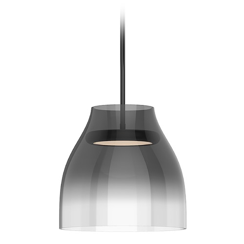 Kuzco Lighting Trinity 11.375-Inch LED Glass Pendant in Black & Smoke by Kuzco Lighting PD62012-BK/SM