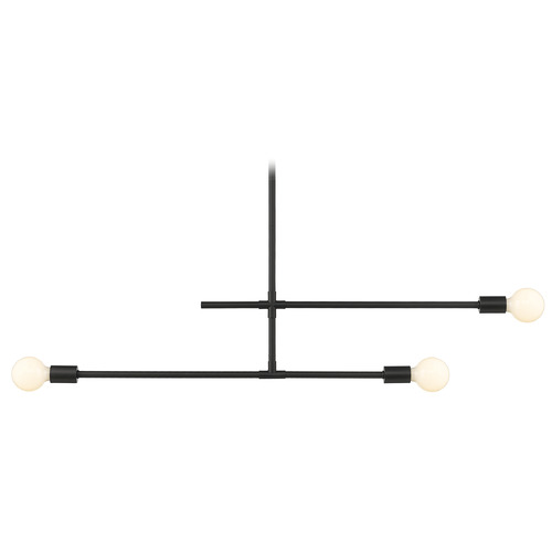 Modernist Matte Black Linear Light by Z-Lite