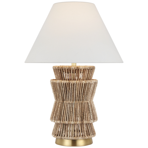 Visual Comfort Signature Collection Antigua 30-Inch Layered Table Lamp in Antique Brass by VC Signature CHA8015NAB/AB-L