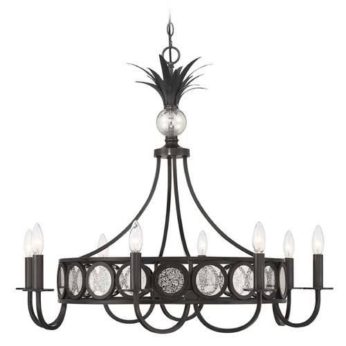 Savoy House Lighting Hearst Black Tourmaline Chandelier