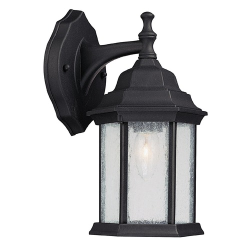 Main Street 12-Inch Outdoor Wall Lantern in Black by Capital Lighting