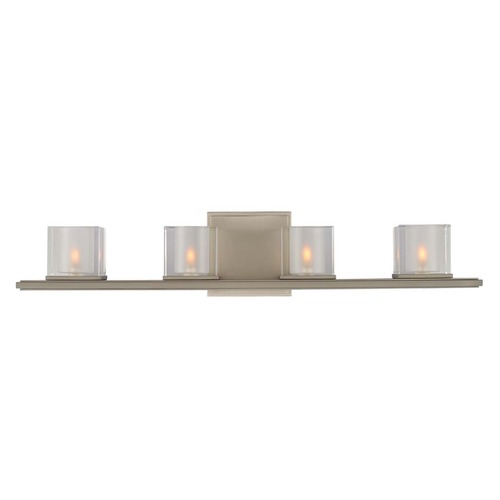 Naples Satin Nickel Bathroom Light by Kalco Lighting