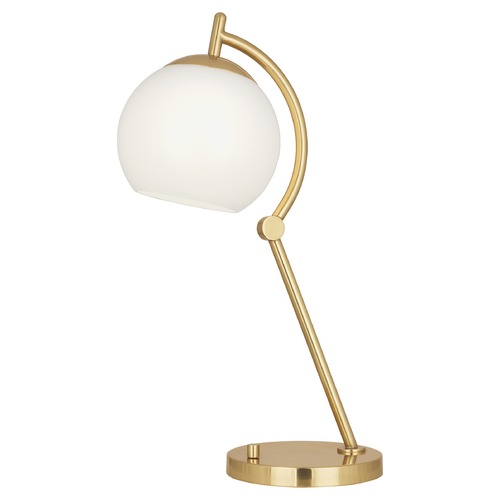 Robert Abbey Lighting Robert Abbey Lighting Nova Modern Brass Table Lamp with Bowl / Dome Shade 232