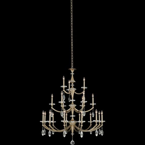 Allegri Lighting Floridia 3-Tier Chandelier in Champagne Gold by Allegri Crystal 012174-045-FR001