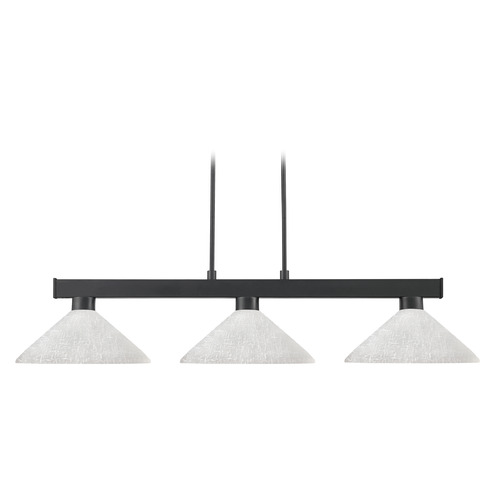 Cobalt Matte Black Billiard Light by Z-Lite